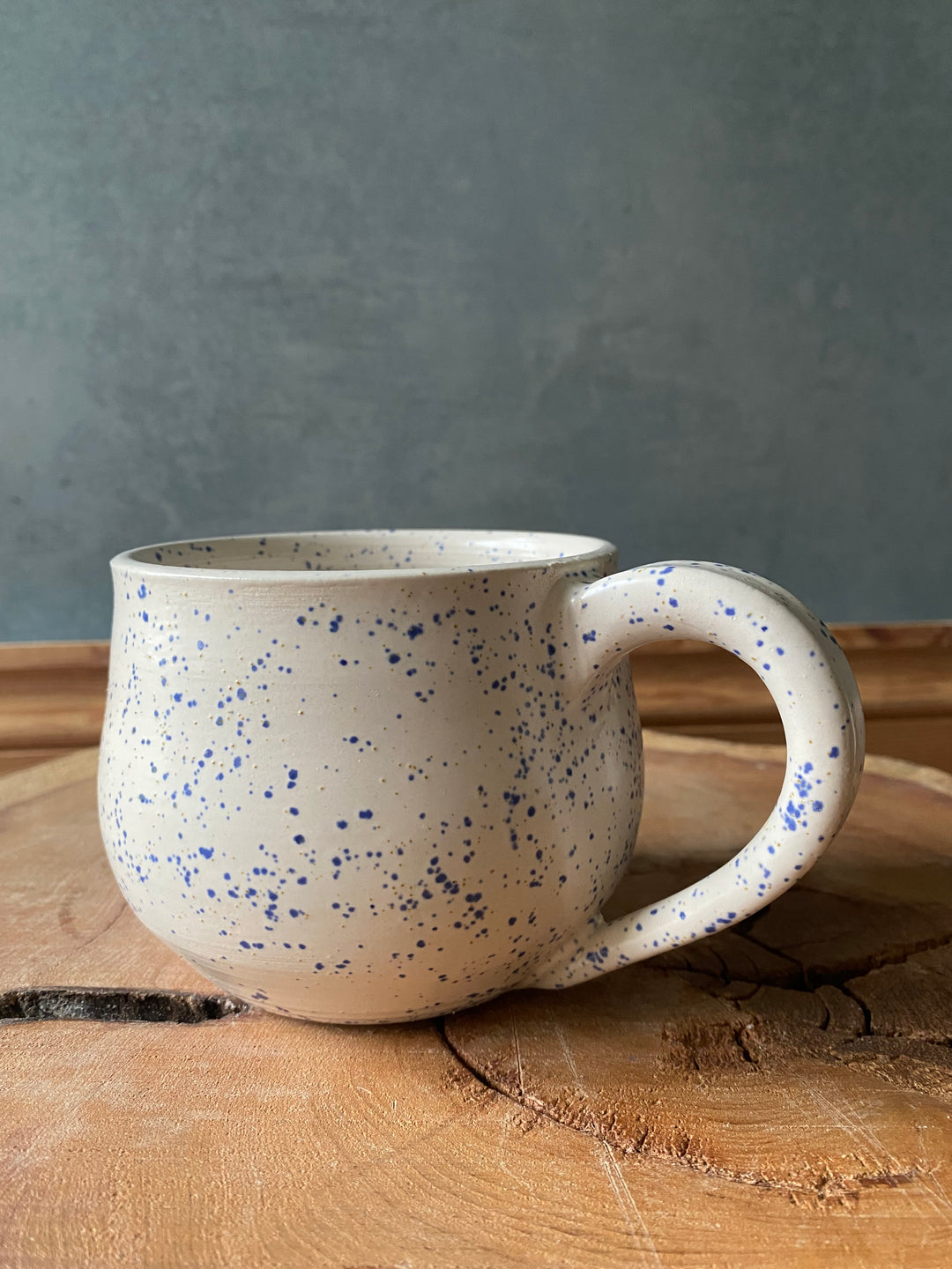 Extra Large Blue Speckled mug