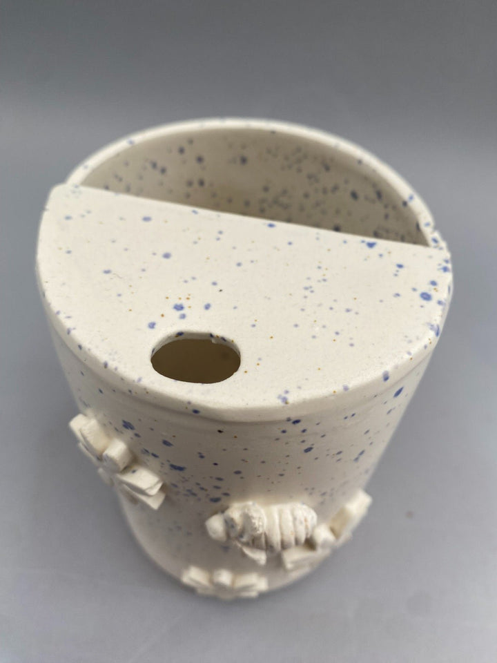 White handmade Sippy Cup